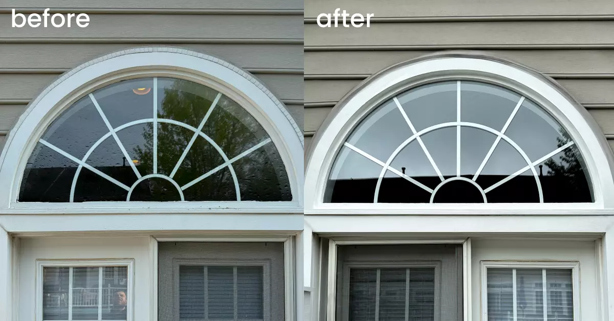 Before | After window glass replacement