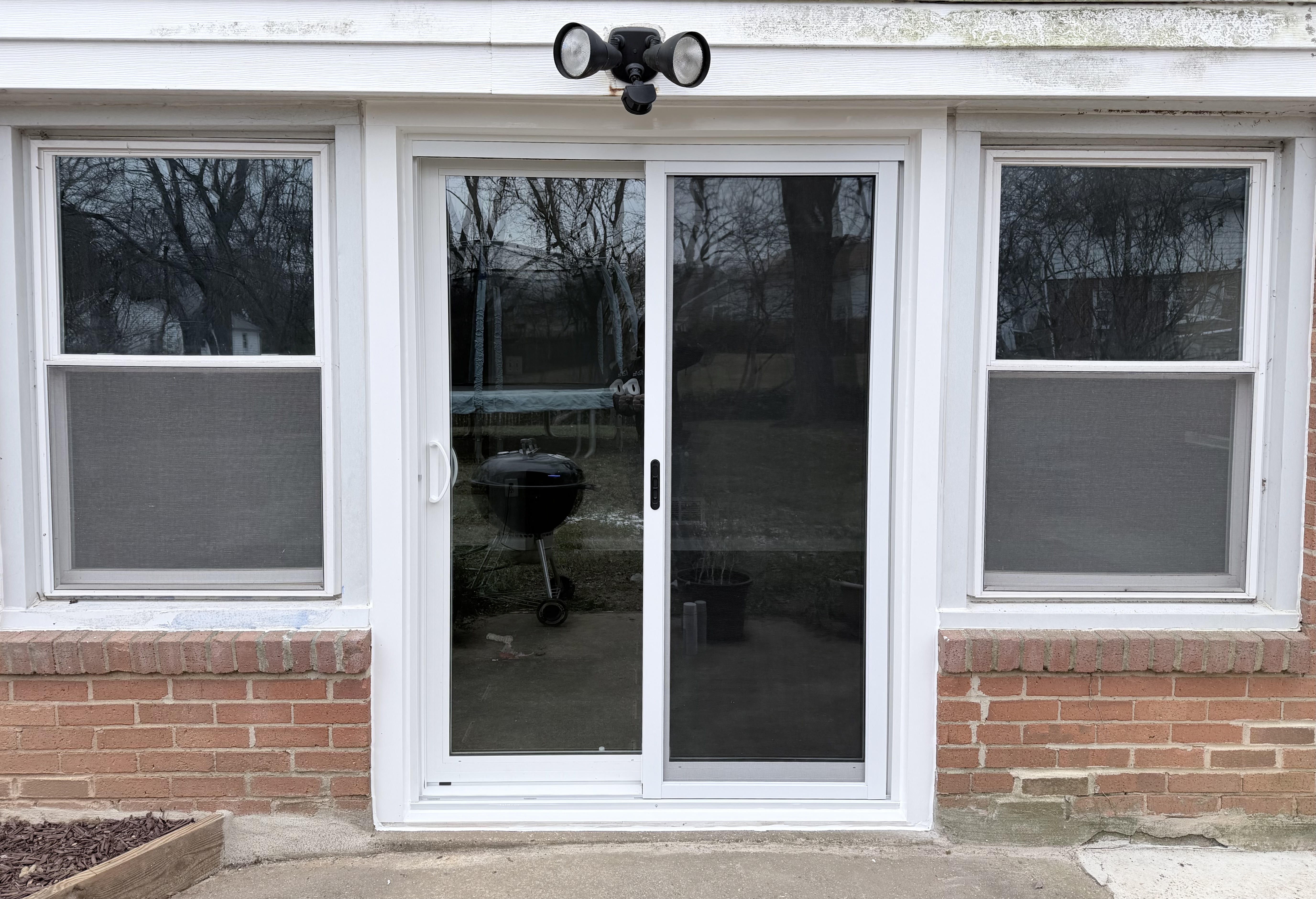 Double Sliding Patio Door Replacement after 0 photo.
