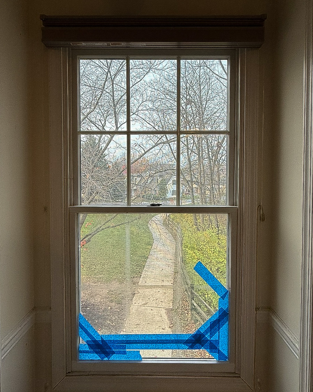 Repair of a rotted window jamb before 0 photo.