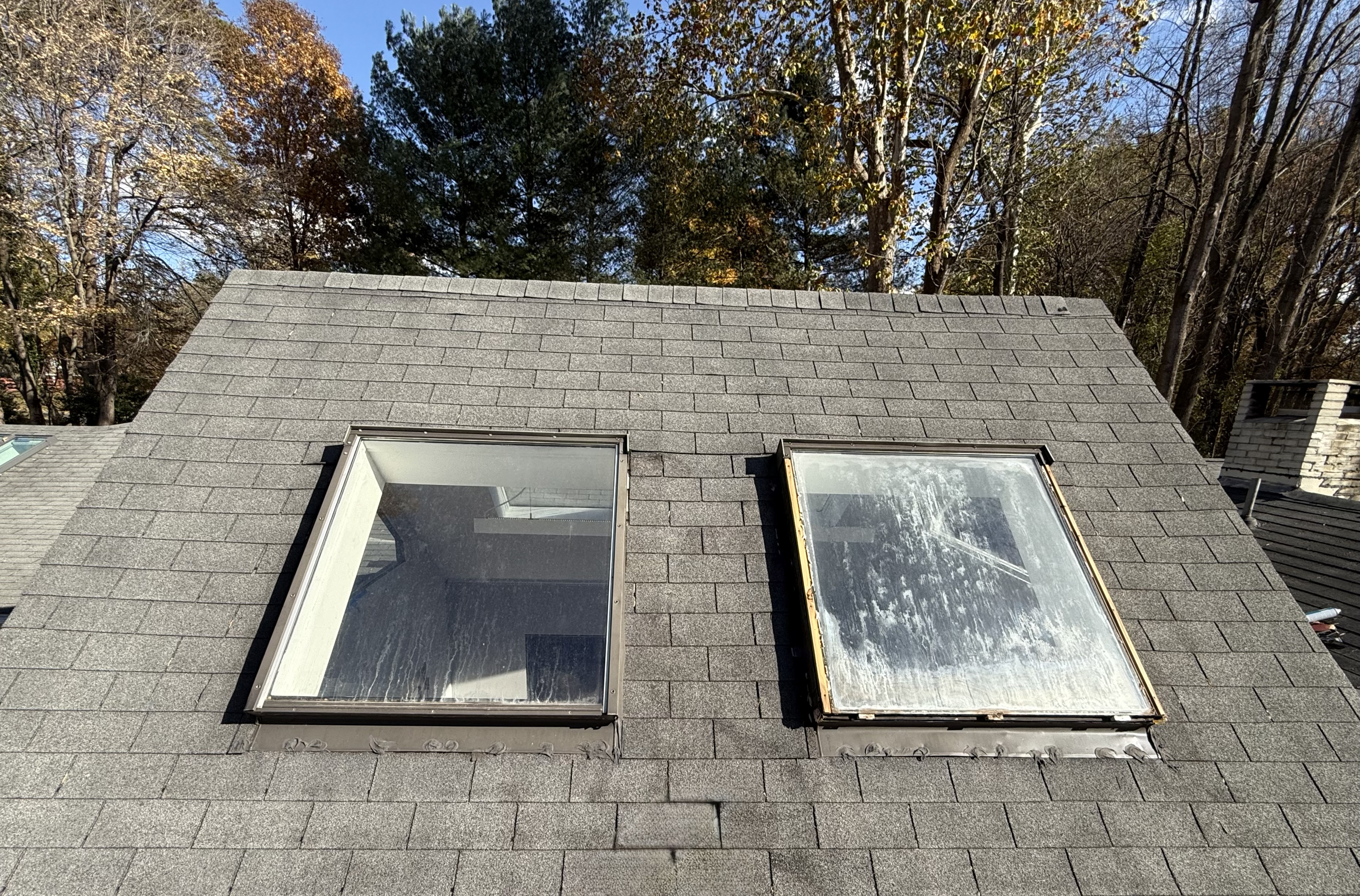 Foggy Custom Size Glass Replacement  before 1 photo.