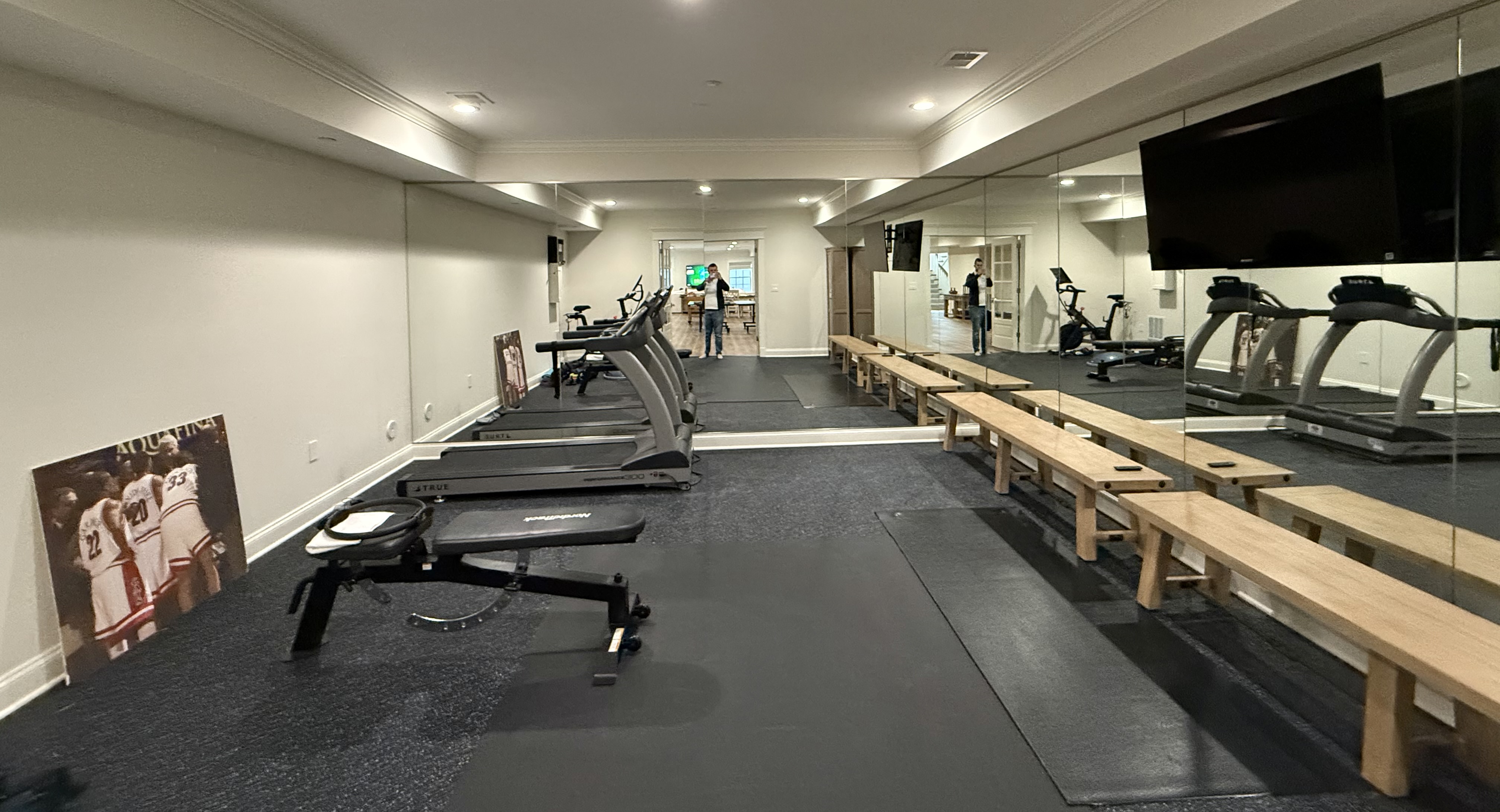 Home Gym Mirror Installation