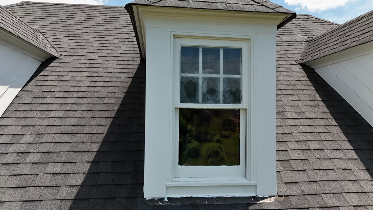 Dormer Window Sash Replacement and Glass Installation gallery photo.