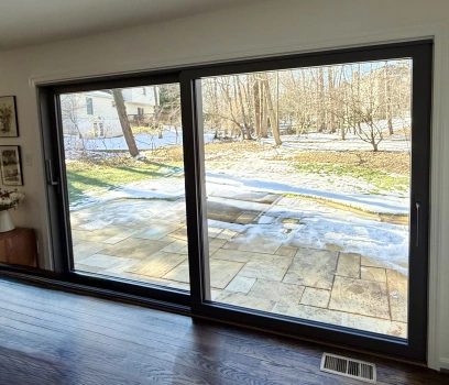 European OKNOPLAST Aluminum Sliding Patio Door project photo.