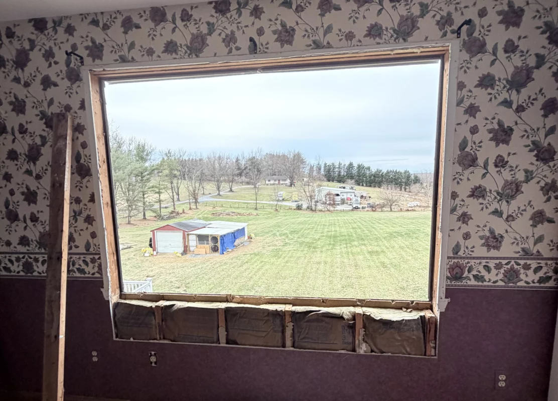 ProVia Double-Hung Window Installation gallery photo.
