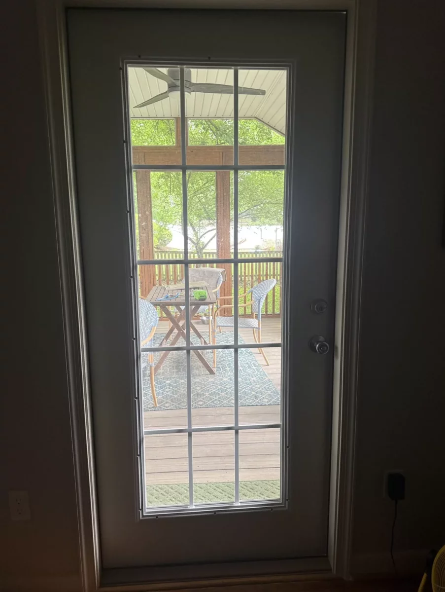Pet Door Installation in Existing Patio Glass Door gallery photo.
