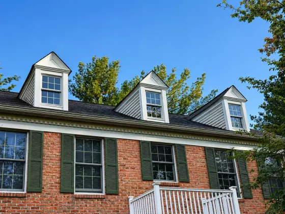Restored dormer windows