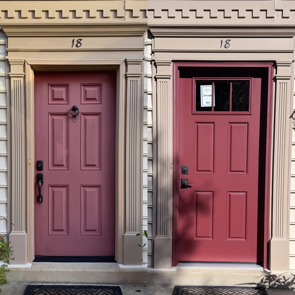 Provia Smooth Fiberglass Entry Door in